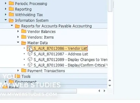 Creando un listado de proveedores / acreedores (directorio de acreedores) en sap - introduccion sap