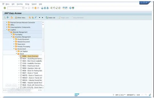 Consultando el stock en sap - introduccion sap