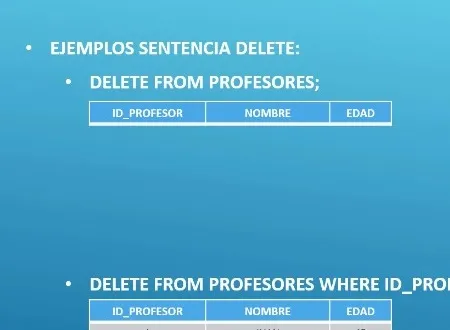 Eliminación de datos en tablas sql - oracle sql