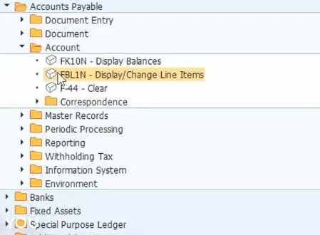 Listando documentos contables de proveedores / acreedores [fbl1n] en sap - introduccion sap