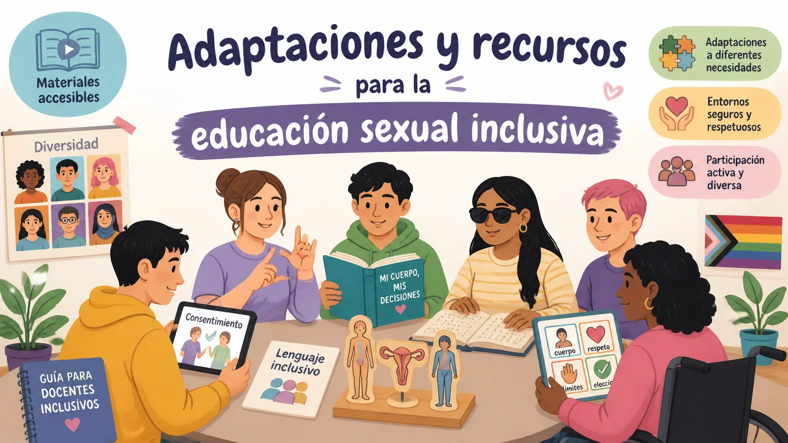 Adaptaciones y recursos para la educación sexual inclusiva - sexualidad tea discapacidad