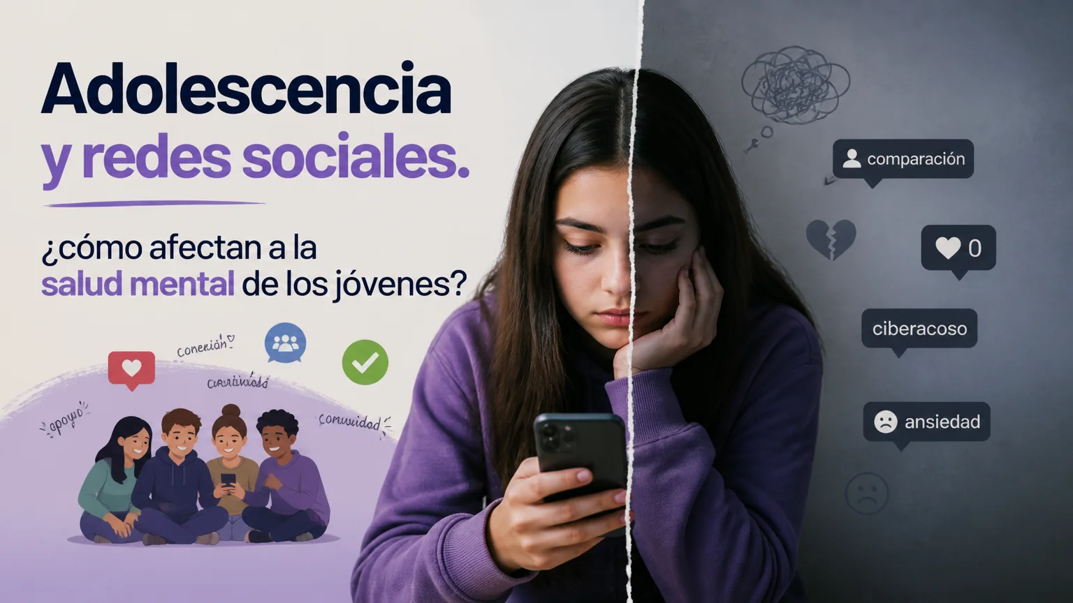 Adolescencia y redes sociales. ¿cómo afectan a la salud mental de los jóvenes?
