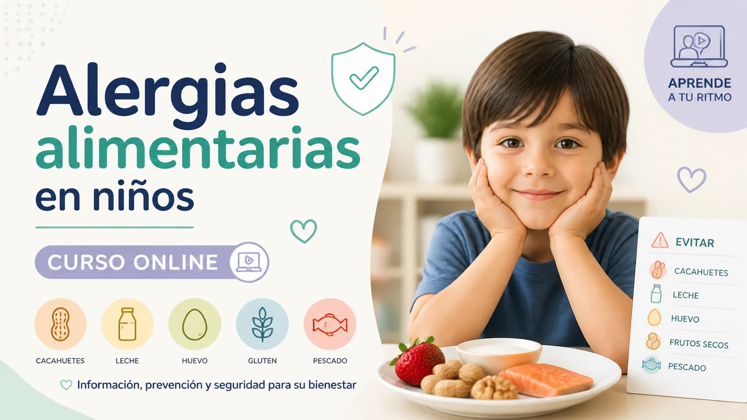 Alergias alimentarias en niños curso online - nutricion infantil