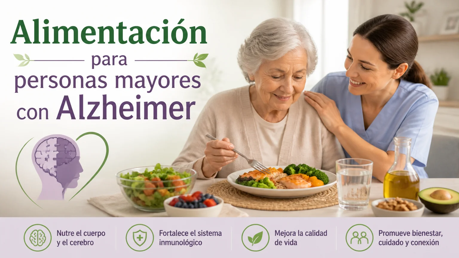 Alimentación para personas mayores con alzheimer