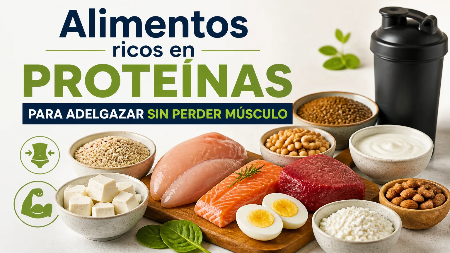 Alimentos ricos en proteínas para adelgazar sin perder músculo - nutricion adelgazar