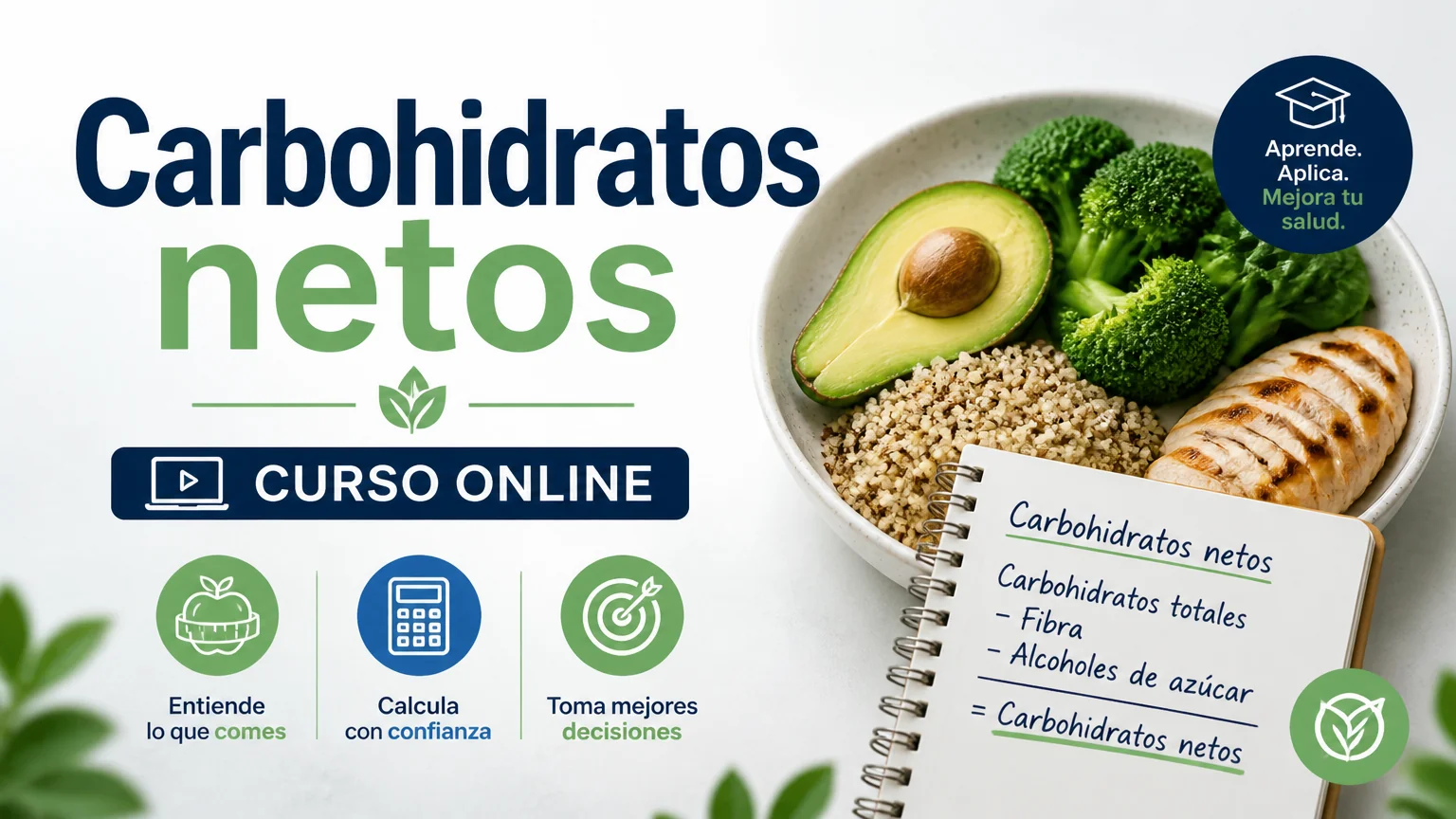 Carbohidratos netos curso online - nutricion cetogenica