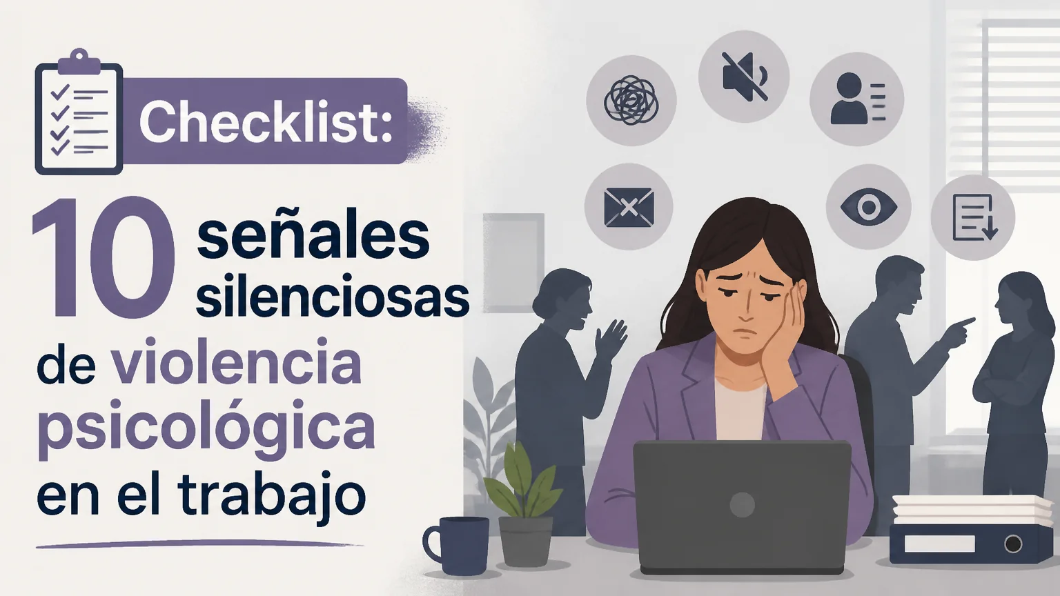 Checklist: 10 señales silenciosas de violencia psicológica en el trabajo - acoso laboral