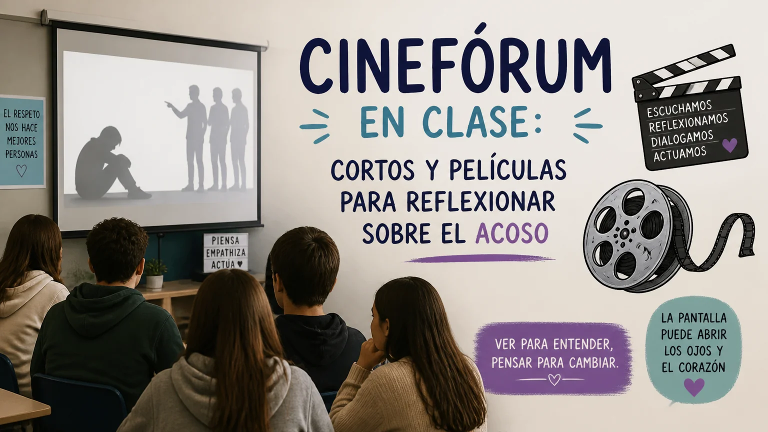 Cinefórum en clase: cortos y películas para reflexionar sobre el acoso