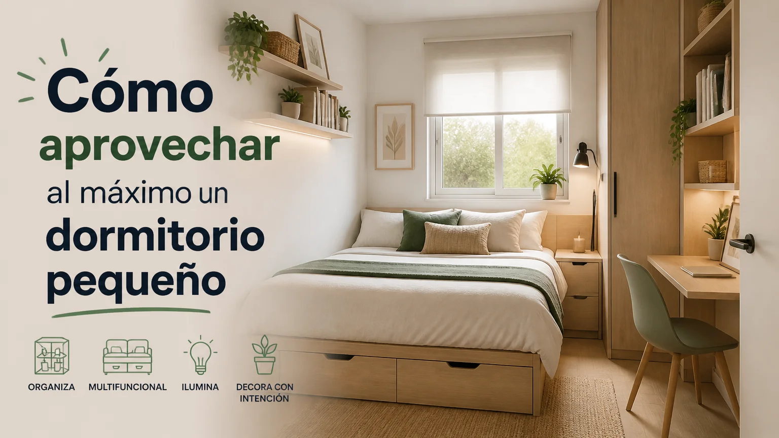 Cómo aprovechar al máximo un dormitorio pequeño