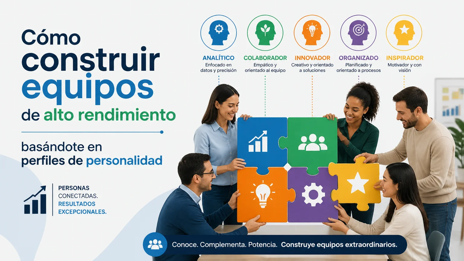 Cómo construir equipos de alto rendimiento basándote en perfiles de personalidad