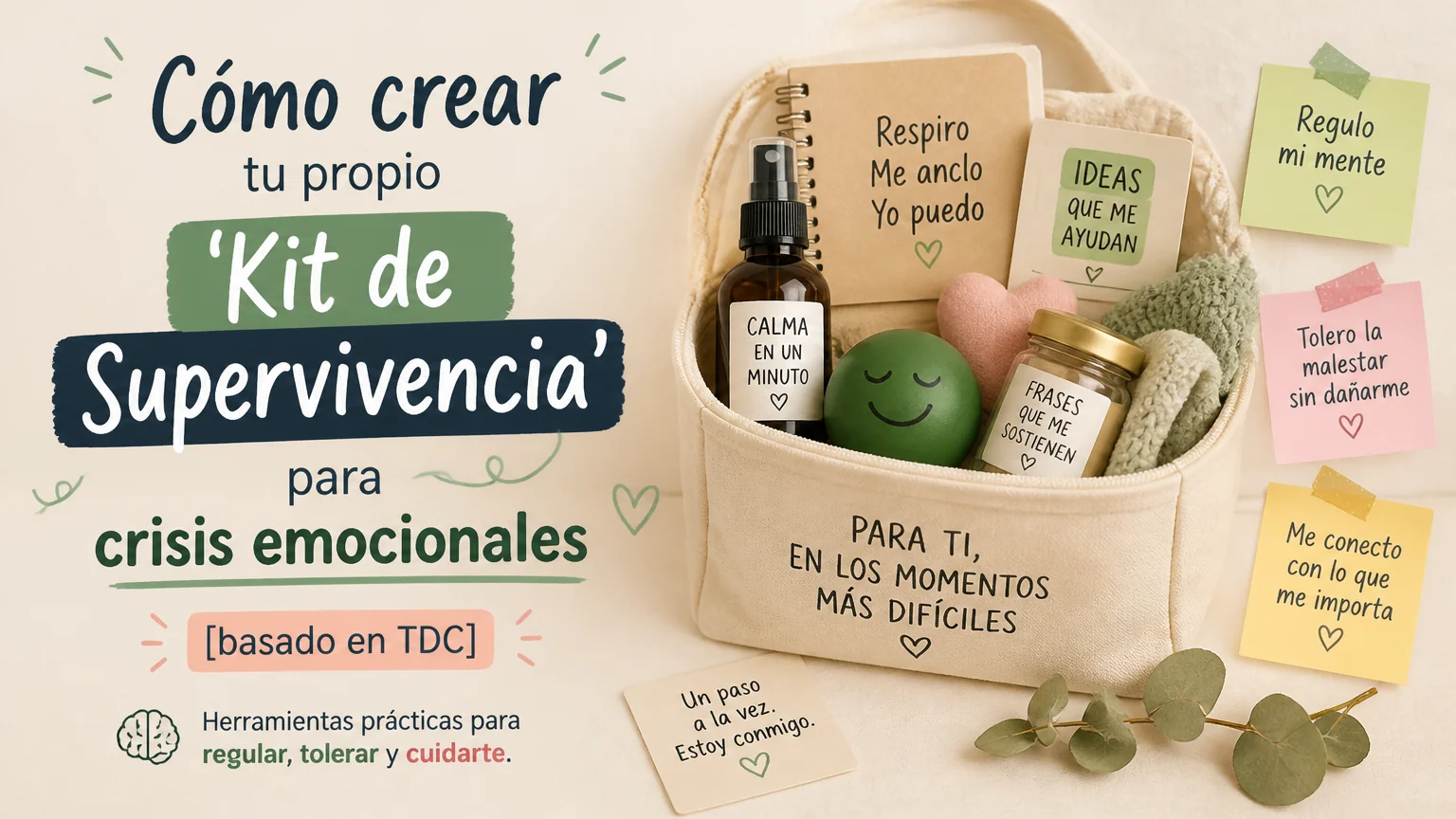 Cómo crear tu propio 'kit de supervivencia' para crisis emocionales [basado en tdc] - terapia dialectico conductual