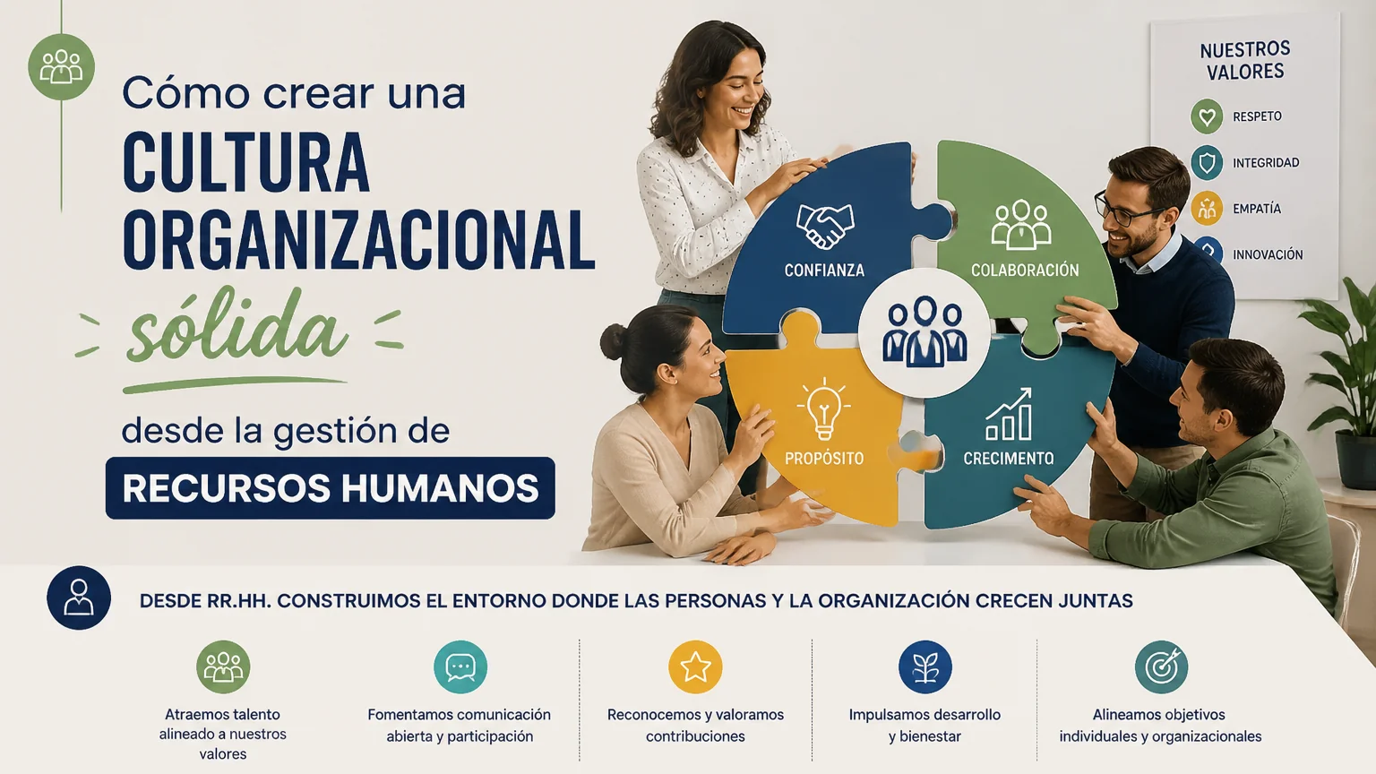 Cómo crear una cultura organizacional sólida desde la gestión de recursos humanos - gestion recursos humanos