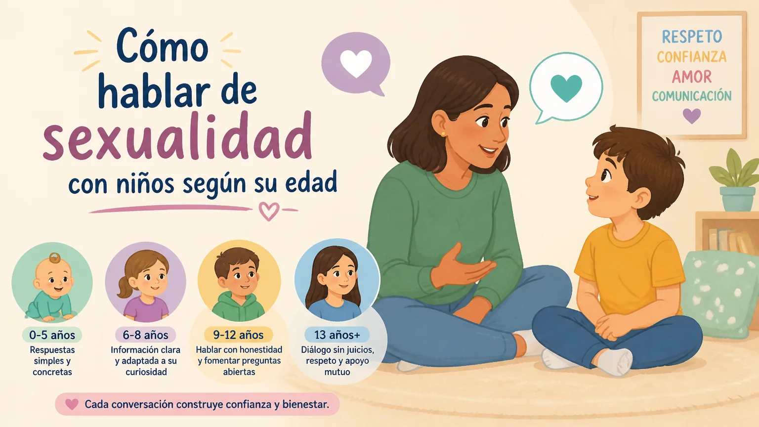 Cómo hablar de sexualidad con niños según su edad