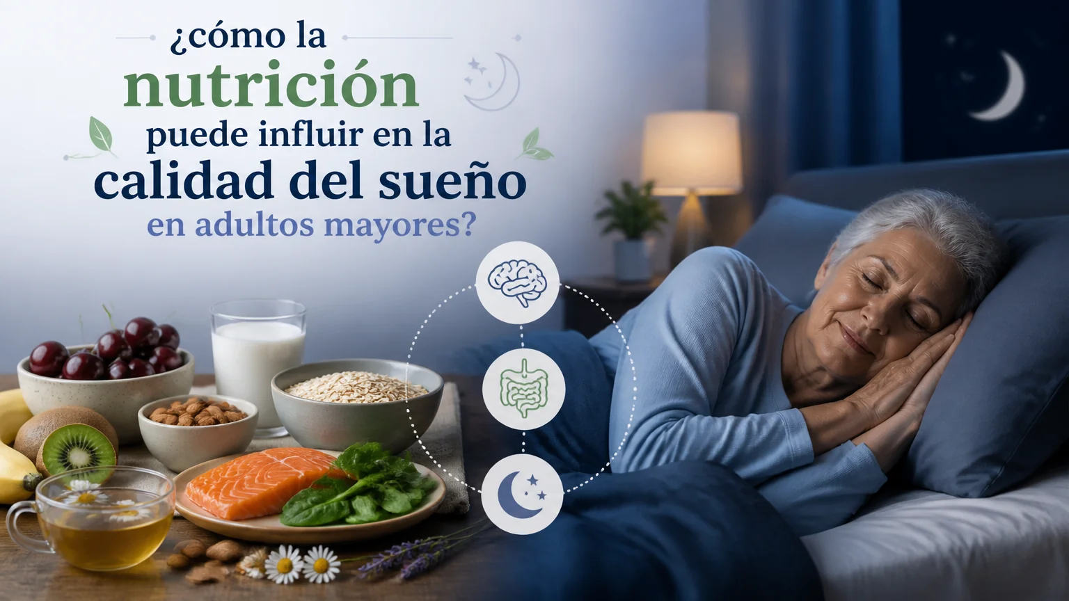 ¿cómo la nutrición puede influir en la calidad del sueño en adultos mayores? - nutricion geriatrica