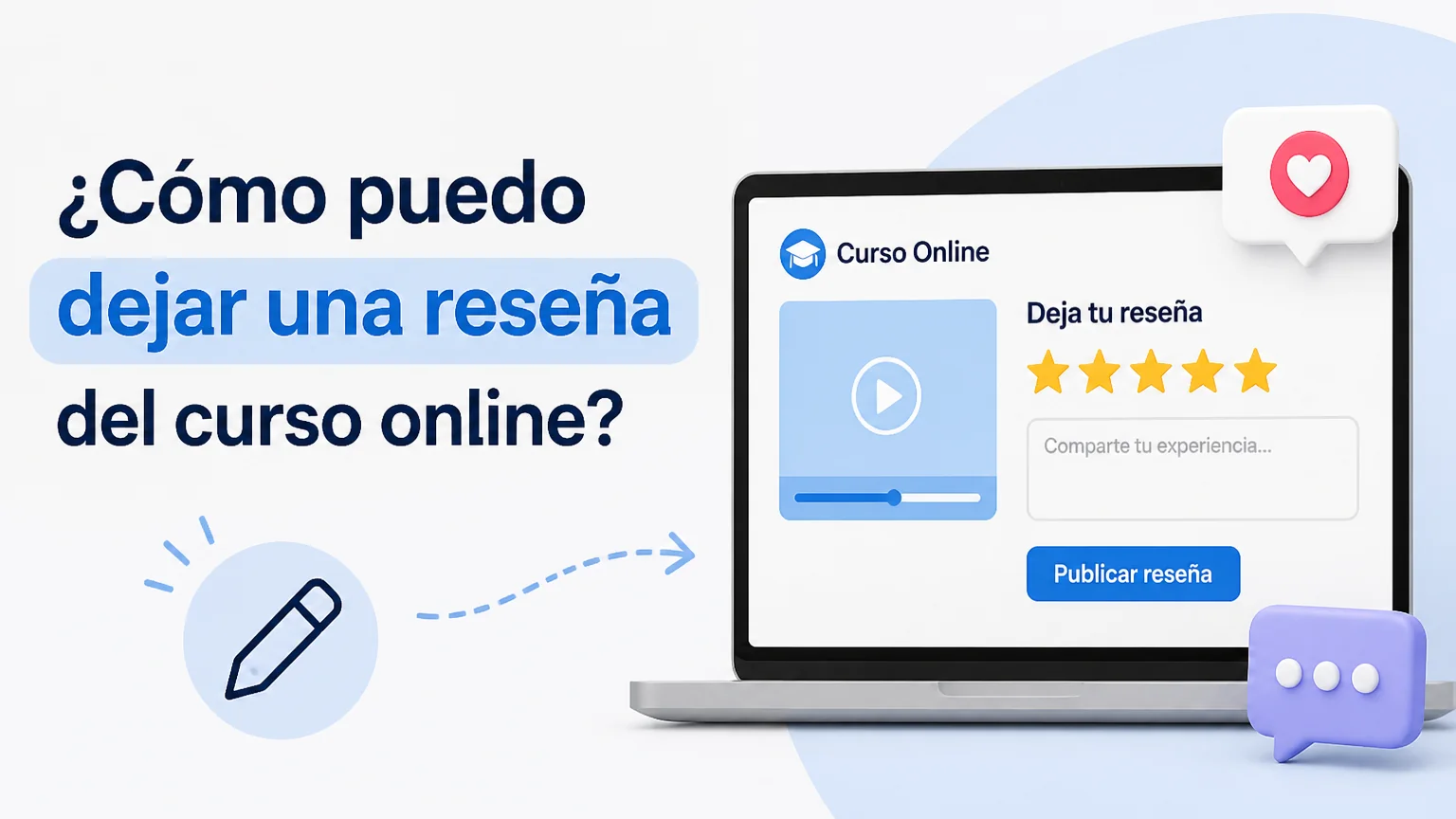 ¿cómo puedo dejar una reseña del curso online? - creacion dietas