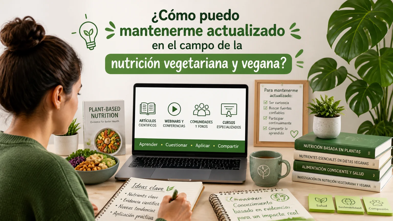 ¿cómo puedo mantenerme actualizado en el campo de la nutrición vegetariana y vegana? - nutricion vegetariana