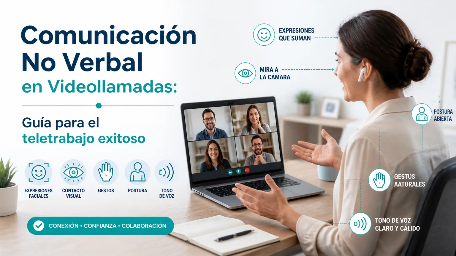 Comunicación no verbal en videollamadas: guía para el teletrabajo exitoso
