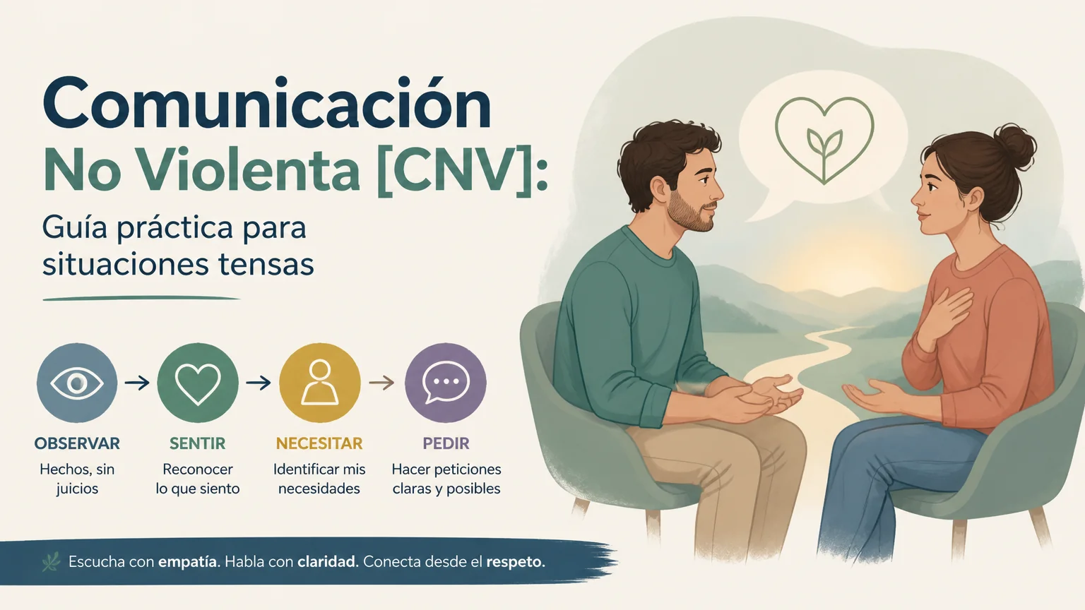 Comunicación no violenta [cnv]: guía práctica para situaciones tensas - habilidades comunicativas