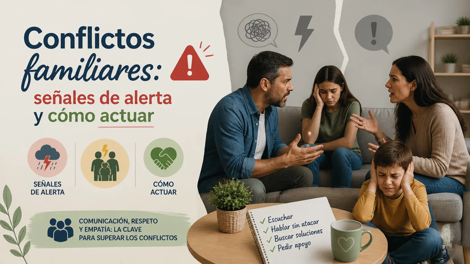Conflictos familiares: señales de alerta y cómo actuar - resolucion conflicto familiar