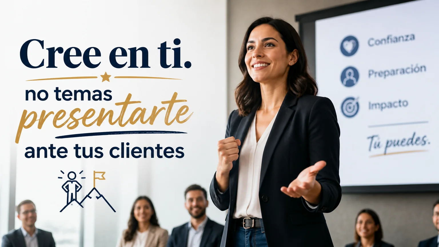 Cree en ti. no temas a presentarte ante tus clientes - coaching ventas