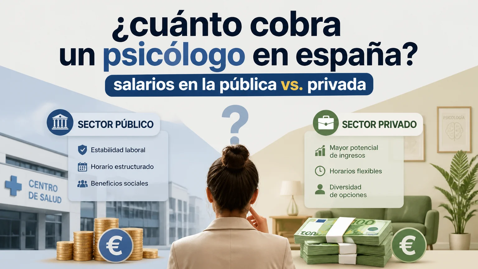 ¿cuánto cobra un psicólogo en españa? salarios en la pública vs. privada - psicologia practica