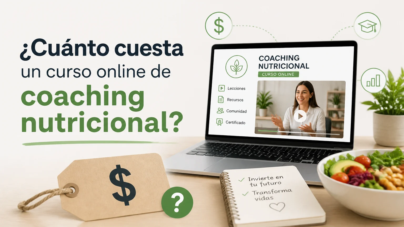 ¿cuánto cuesta un curso online de coaching nutricional? - coaching nutricional
