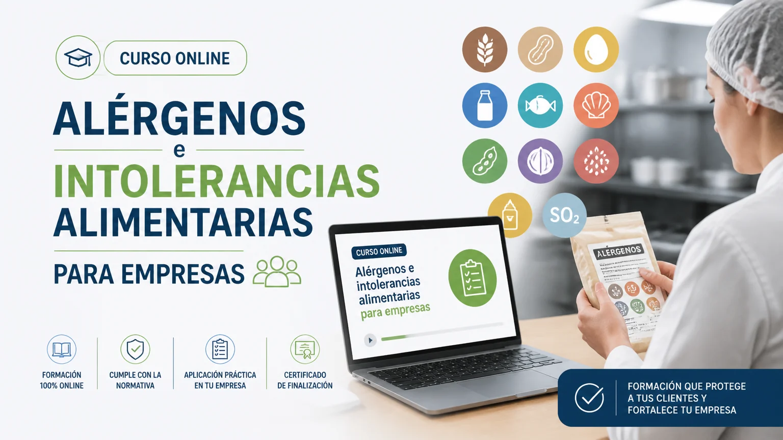 Curso online alérgenos e intolerancias alimentarias para empresas - alergenos