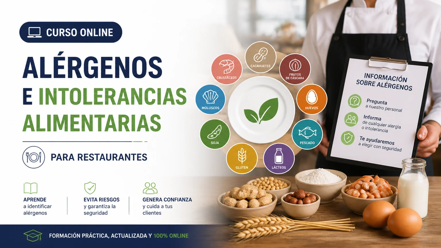 Curso online alérgenos e intolerancias alimentarias para restaurantes