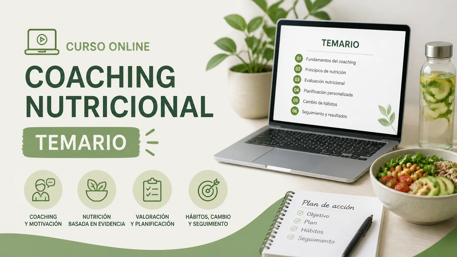 Curso online coaching nutricional temario