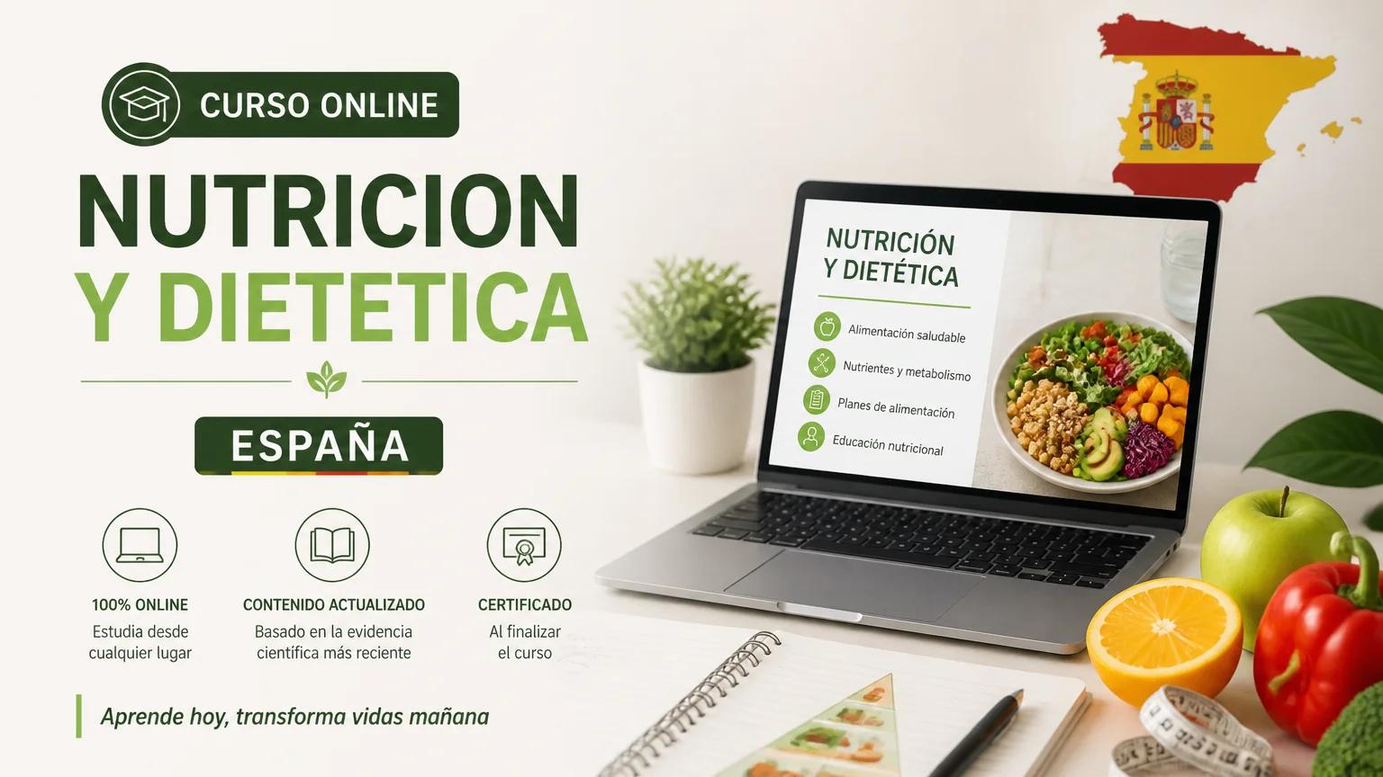 Curso online nutricion y dietetica españa - nutricion