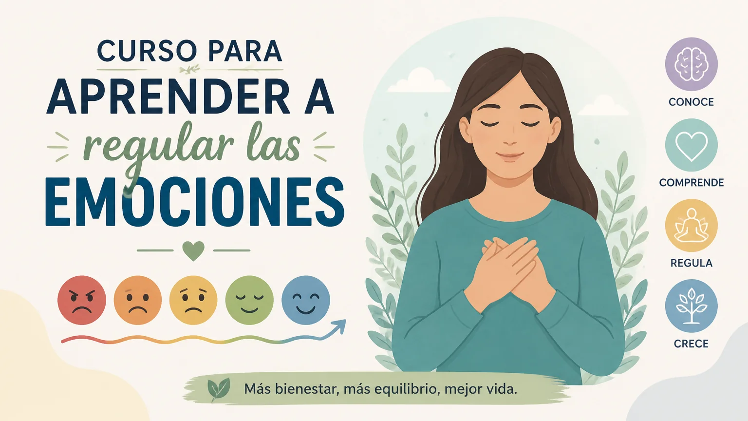 Curso para aprender a regular las emociones - tristeza felicidad