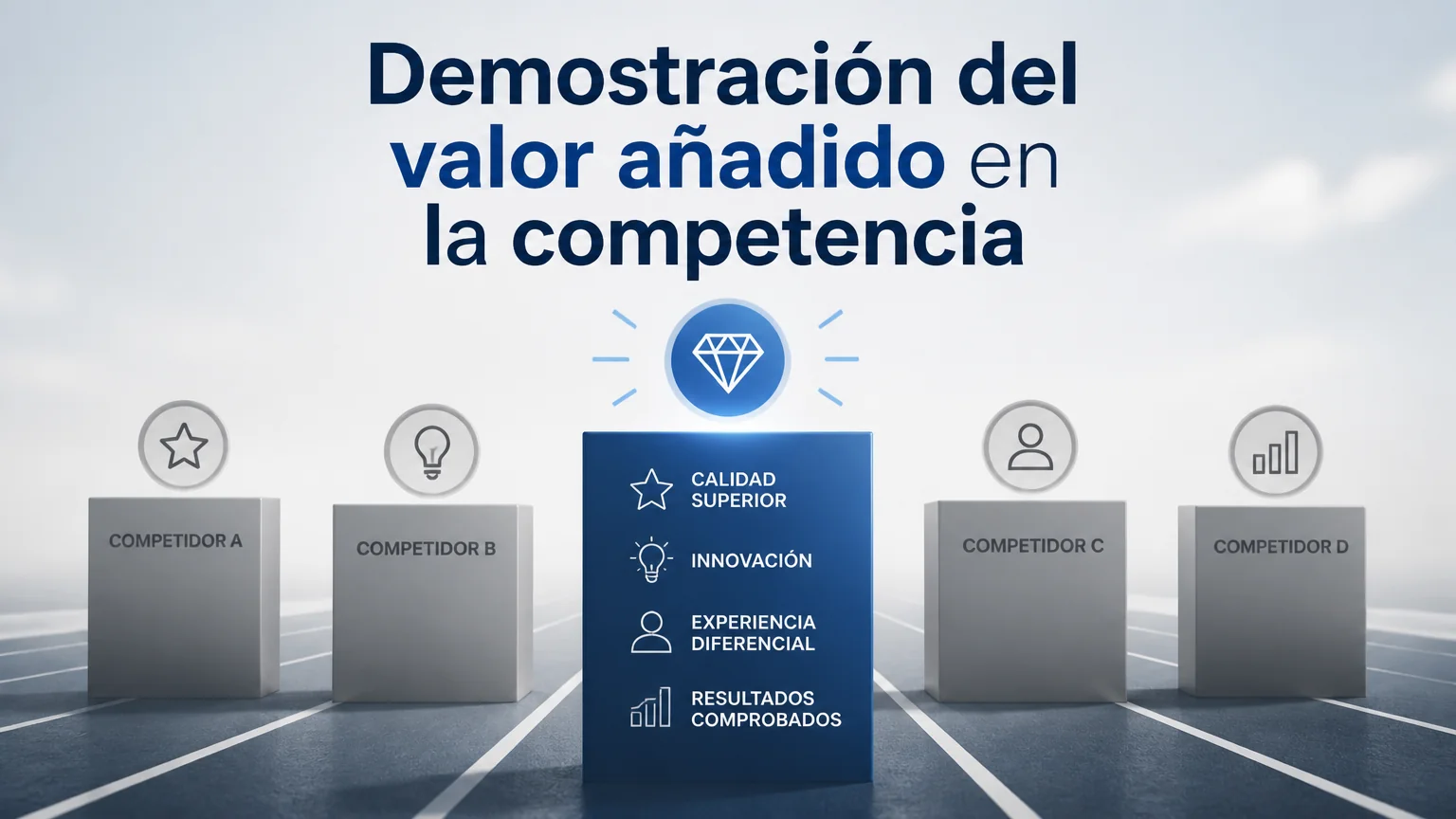 Demostración del valor añadido en la competencia - coaching negocio