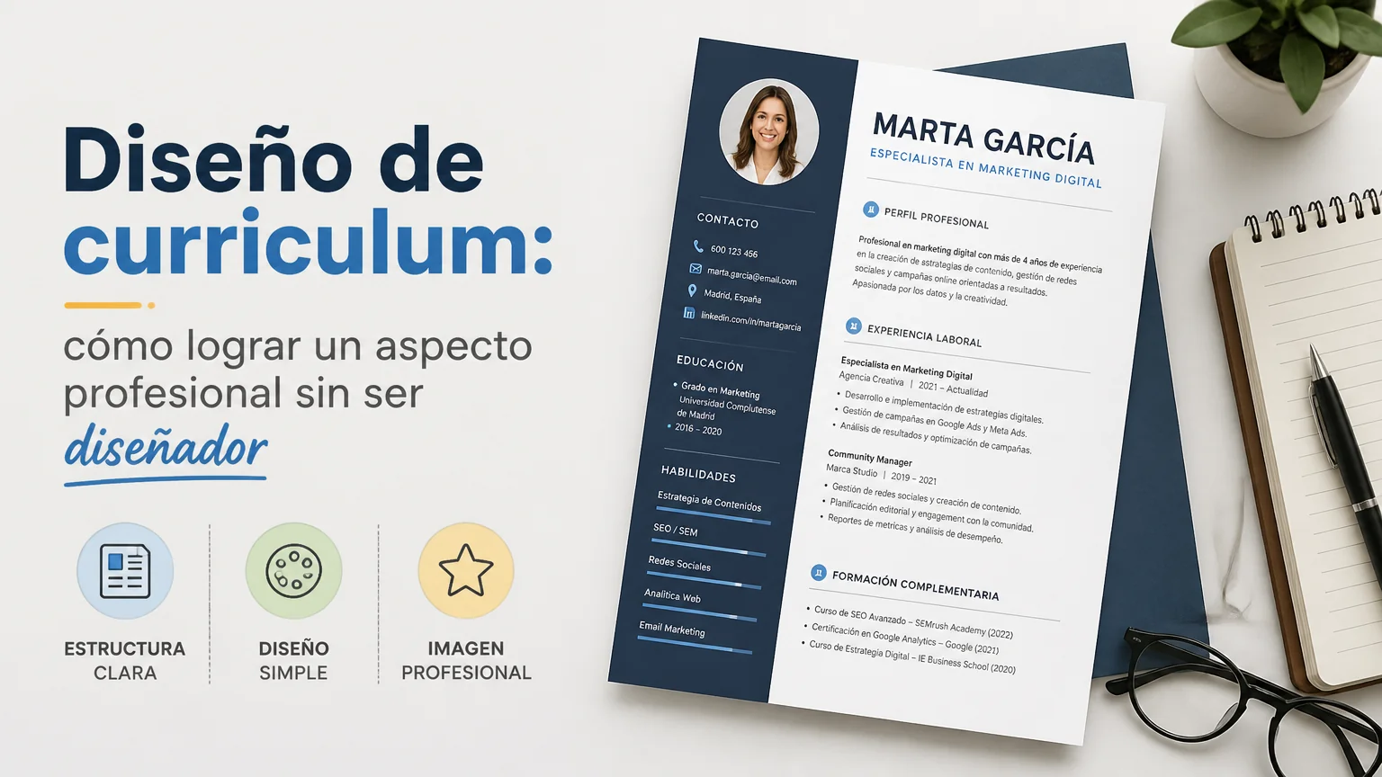 Diseño de curriculum: cómo lograr un aspecto profesional sin ser diseñador