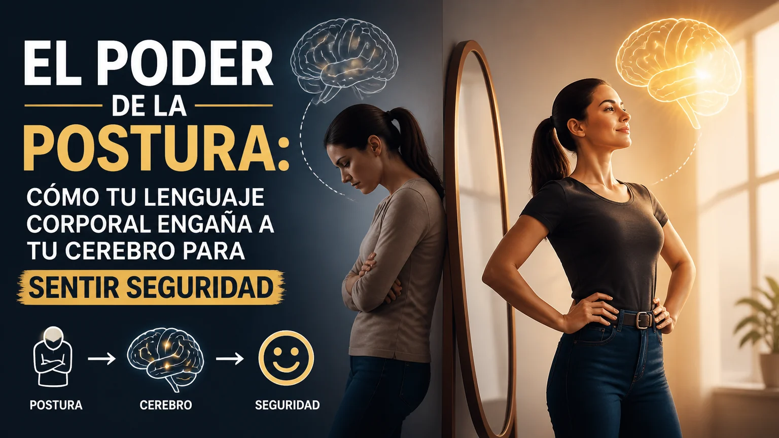 El poder de la postura: cómo tu lenguaje corporal engaña a tu cerebro para sentir seguridad - superar miedo escenico