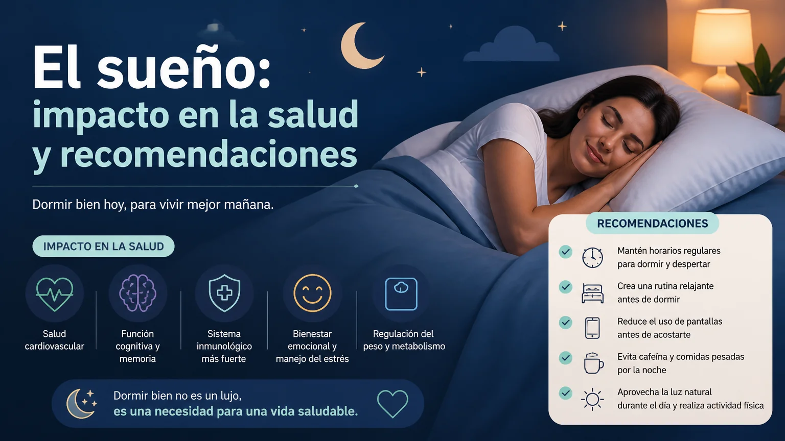 El sueño: impacto en la salud y recomendaciones - nutricion