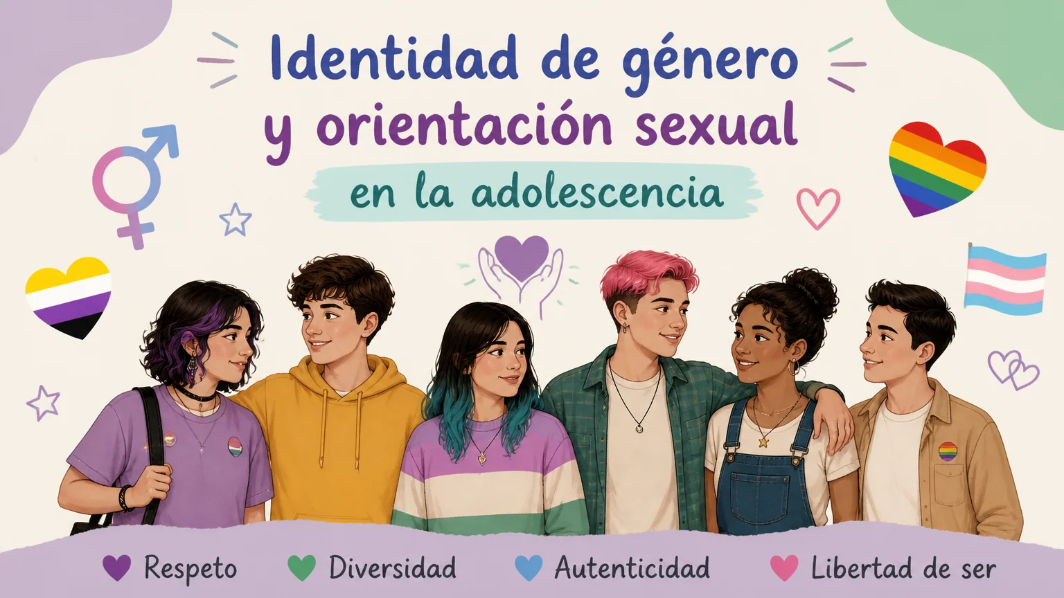 Identidad de género y orientación sexual en la adolescencia - educacion sexual adolescentes
