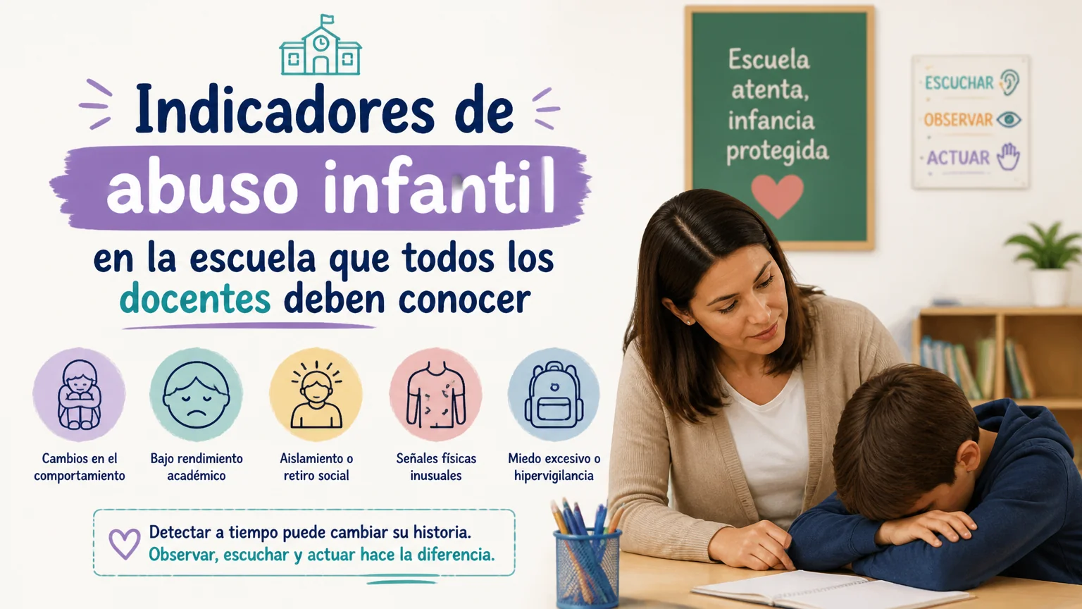 Indicadores de abuso infantil en la escuela que todos los docentes deben conocer - deteccion abuso infantil