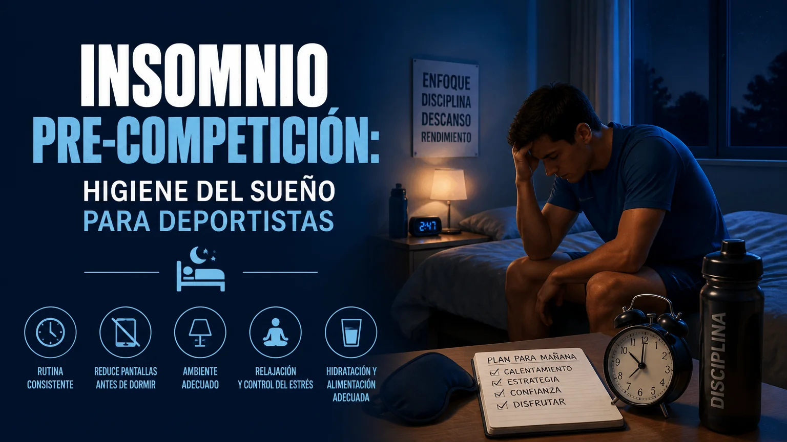 Insomnio pre-competición: higiene del sueño para deportistas - psicologia deportiva