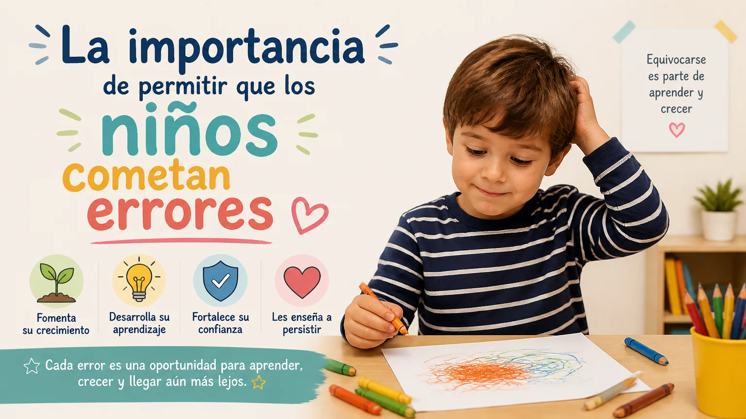 La importancia de permitir que los niños cometan errores - fomentar autonomia hijos