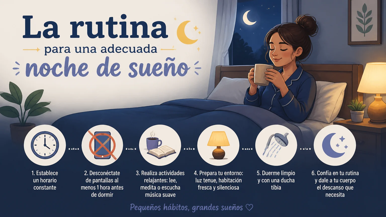 La rutina para una adecuada noche de sueño - nutricion