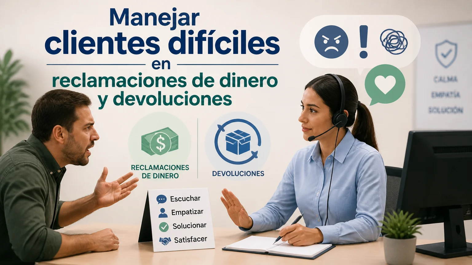 Manejar clientes difíciles en reclamaciones de dinero y devoluciones - manejar clientes dificiles