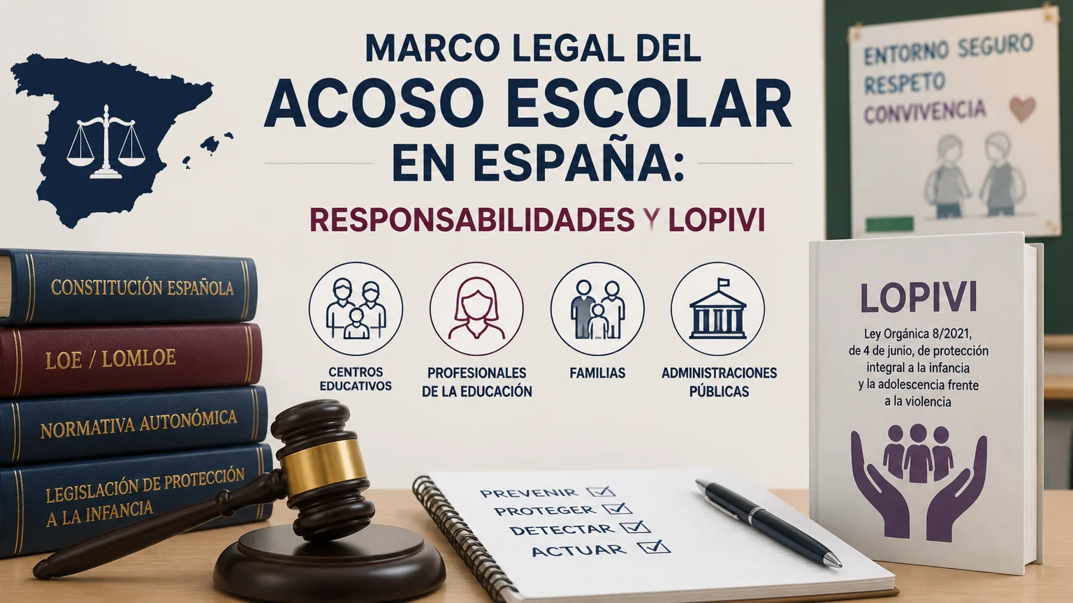 Marco legal del acoso escolar en españa: responsabilidades y lopivi - acoso escolar