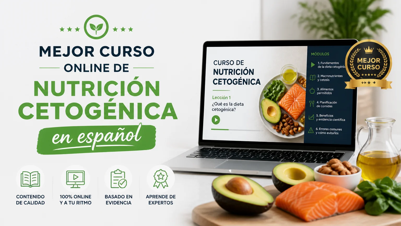 Mejor curso online de nutrición cetogénica en español - nutricion cetogenica