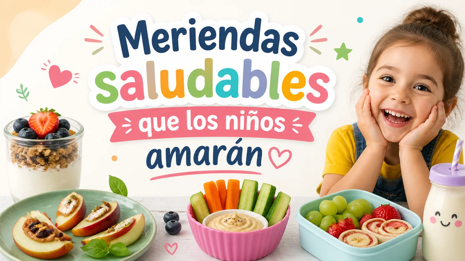 Meriendas saludables que los niños amarán - nutricion infantil