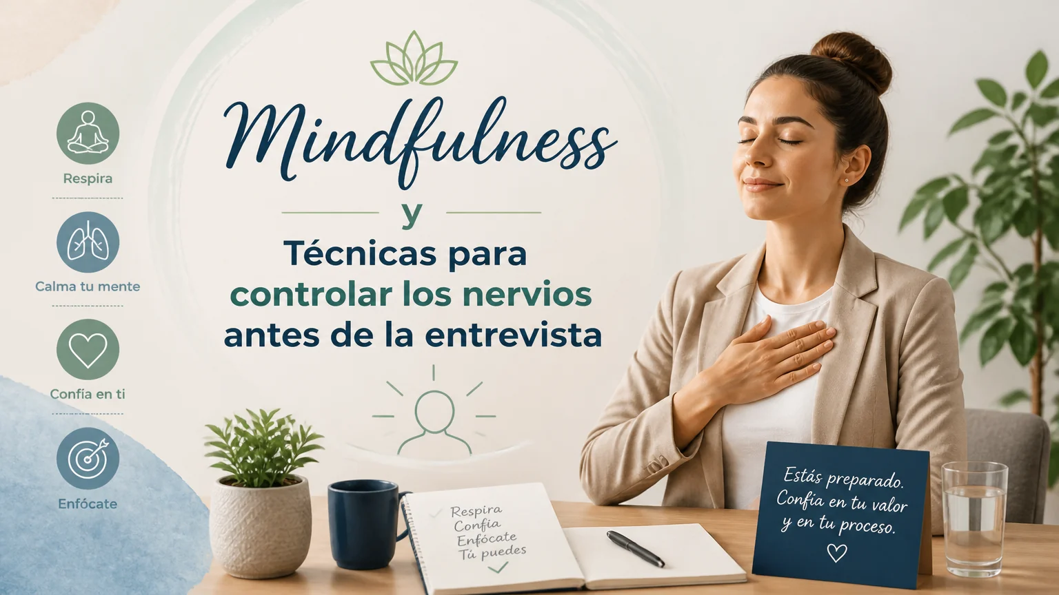Mindfulness y técnicas para controlar los nervios antes de la entrevista