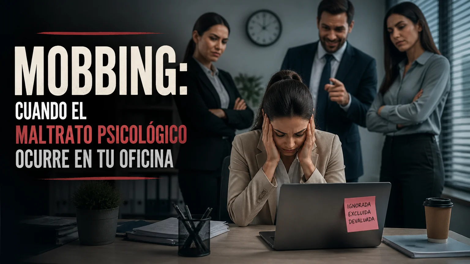 Mobbing: cuando el maltrato psicológico ocurre en tu oficina