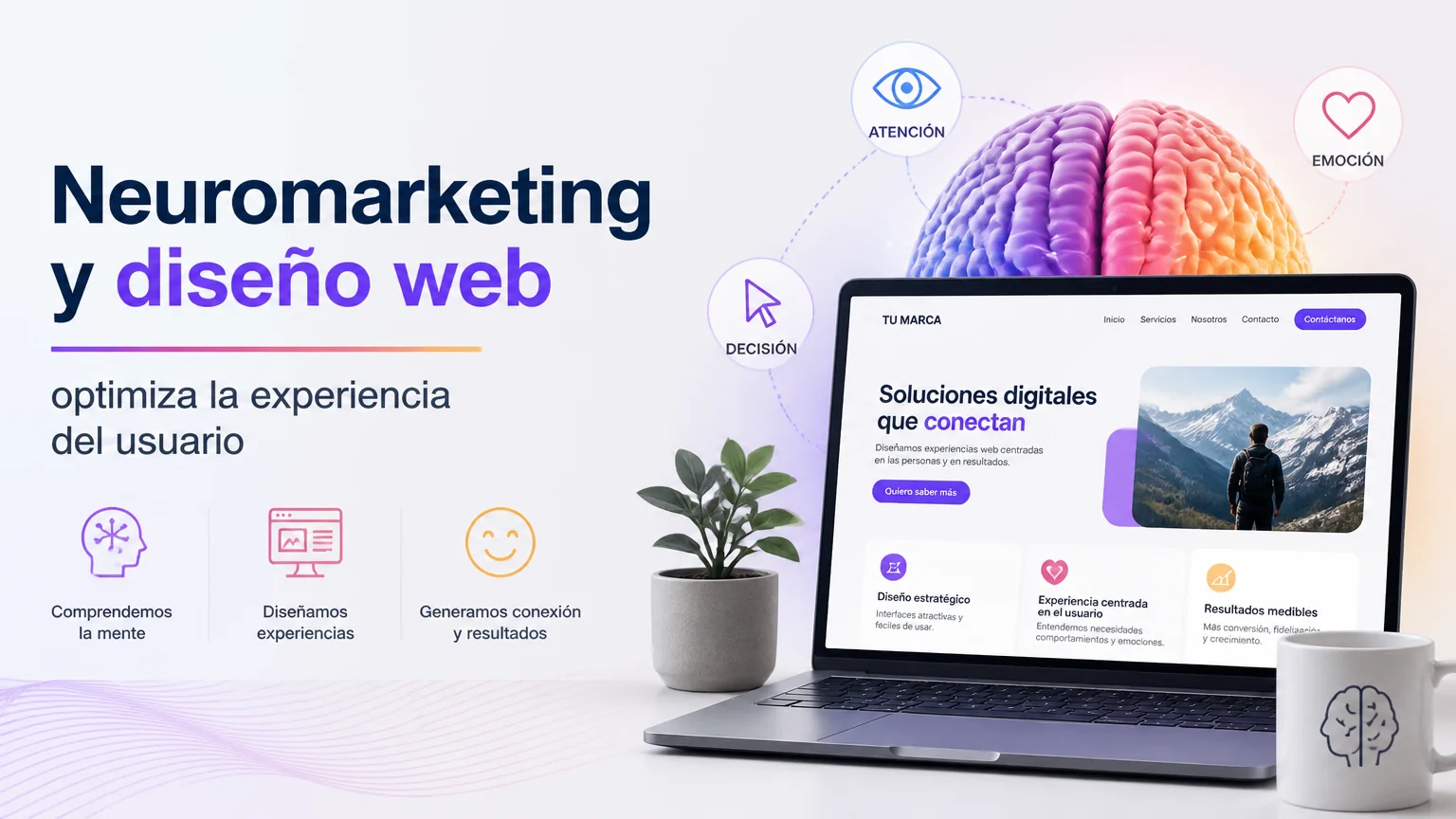 Neuromarketing y diseño web optimiza la experiencia del usuario