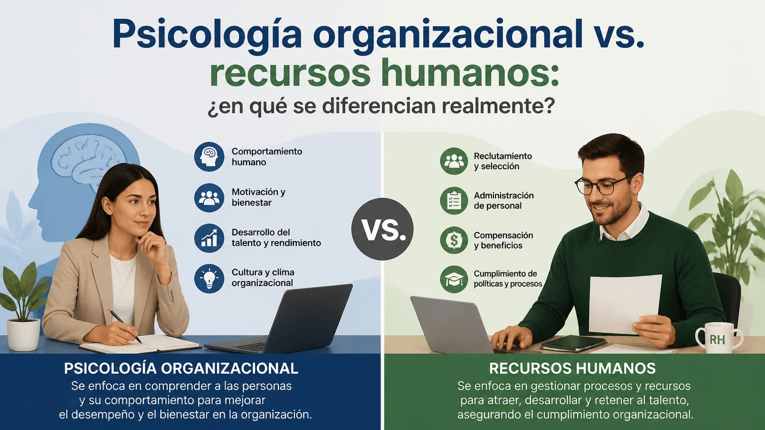 Psicología organizacional vs. recursos humanos: ¿en qué se diferencian realmente? - psicologia organizacional