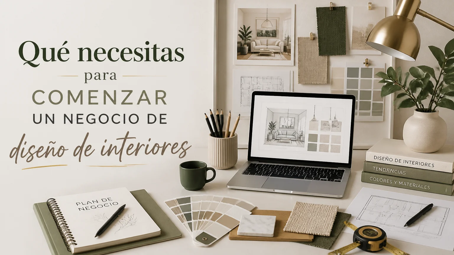 Qué necesitas para comenzar un negocio de diseño de interiores