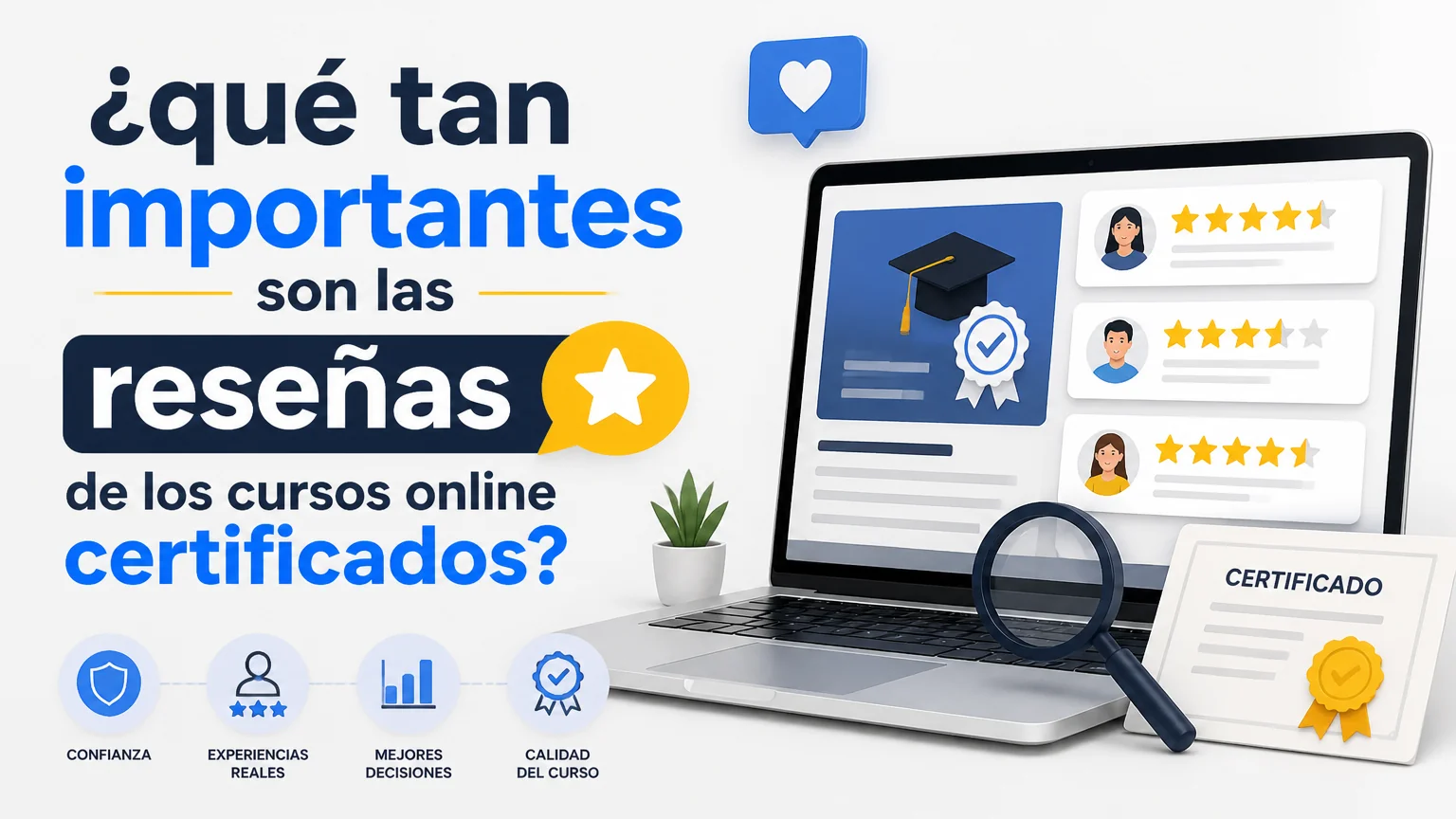 ¿qué tan importantes son las reseñas de los cursos online certificados? -  cursos baratos online con certificado